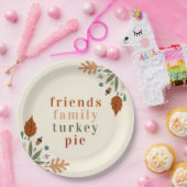 Modern Elegant Herfst najaar Thanksgiving Papieren Bordje (Feest)