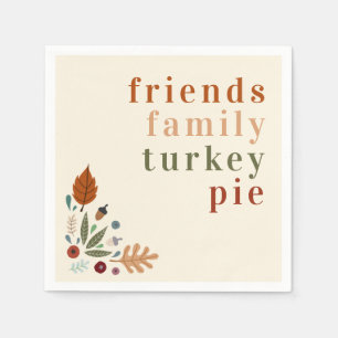 Modern Elegant Herfst najaar Thanksgiving Servet