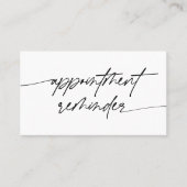 Modern elegant herinneringsscript voor afspraken (Voorkant)