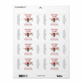 Modern elegant Holiday business product Etiket (Full Sheet)