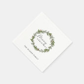 MODERN ELEGANT HOLLY BERRY WREATH CHRISTMAS SERVET (Hoek)