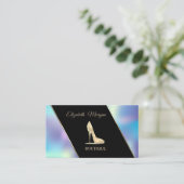 Modern elegant holografisch op hoog niveau visitekaartje (Staand voorkant)