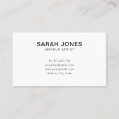 Modern elegant holografisch Visitekaartje (Achterkant)