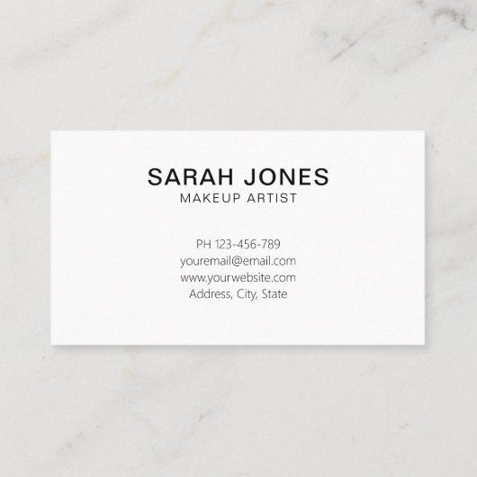 Modern elegant holografisch Visitekaartje (Achterkant)