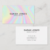 Modern elegant holografisch Visitekaartje (Voorkant / Achterkant)