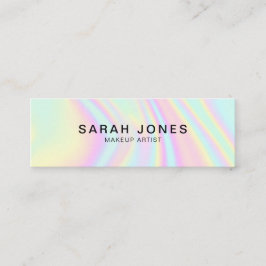 Modern elegant holografisch Visitekaartje Contactkaartje