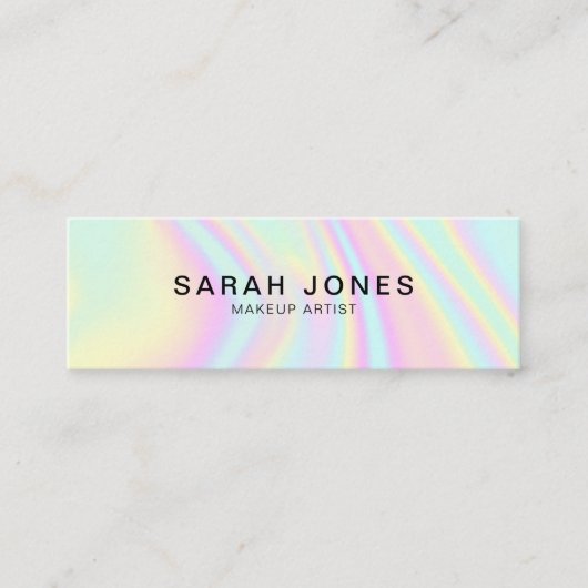 Modern elegant holografisch Visitekaartje Contactkaartje (Voorkant)