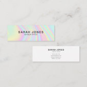 Modern elegant holografisch Visitekaartje Contactkaartje (Voorkant / Achterkant)