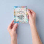Modern Elegant Holographic Irediscent Flyer (Hand)