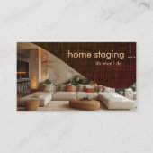 Modern Elegant Home Staging Visitekaartje (Voorkant)