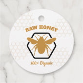Modern Elegant  Honey Jar Hang Label - Logo (Achterkant)