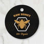 Modern Elegant  Honey Jar Hang Label - Logo (Achterkant)