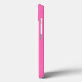 Modern Elegant Hot Pink en Roos Custom Name Case-Mate iPhone Case (Achterkant / Links)