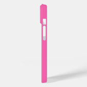 Modern Elegant Hot Pink en Roos Custom Name Case-Mate iPhone Case (Achterkant / Links)