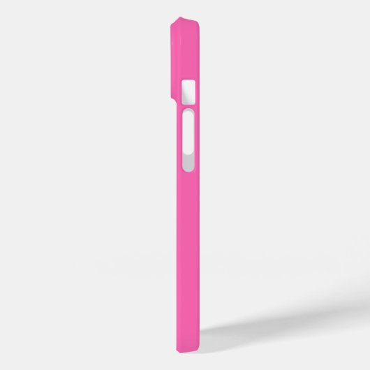 Modern Elegant Hot Pink en Roos Custom Name Case-Mate iPhone Case (Achterkant / Links)