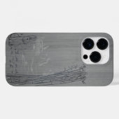 Modern elegant hout gepersonaliseerd - houten Case-Mate iPhone case (Achterkant (horizontaal))