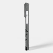 Modern elegant hout gepersonaliseerd - houten Case-Mate iPhone case (Achterkant / Links)