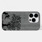Modern elegant hout gepersonaliseerd - houten Case-Mate iPhone case (Achterkant (horizontaal))