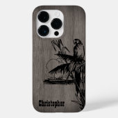 Modern elegant hout gepersonaliseerd - houten Case-Mate iPhone case (Achterkant)