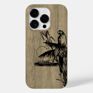 Modern elegant hout gepersonaliseerd - houten Case-Mate iPhone 14 pro hoesje