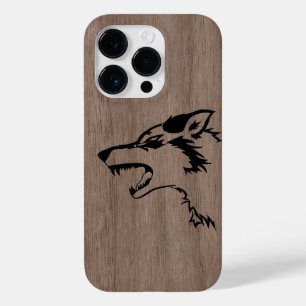 Modern elegant hout gepersonaliseerd - houten Case-Mate iPhone 14 pro hoesje