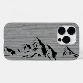 Modern elegant hout gepersonaliseerd - houten Case-Mate iPhone case (Achterkant (horizontaal))
