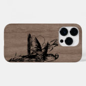 Modern elegant hout gepersonaliseerd - houten Case-Mate iPhone case (Achterkant (horizontaal))