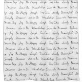 Modern elegant inspirerend script douchegordijn (Voorkant)