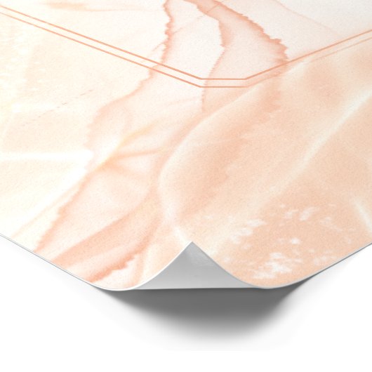 Modern Elegant Islamitisch Moslim Bruiloft Poster (Hoek)