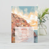 Modern Elegant Italië Bestemming Vrijgezellenfeest Kaart (Staand voorkant)