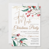 Modern Elegant Jingle & Mingle Kerstfeest Kaart (Voorkant)