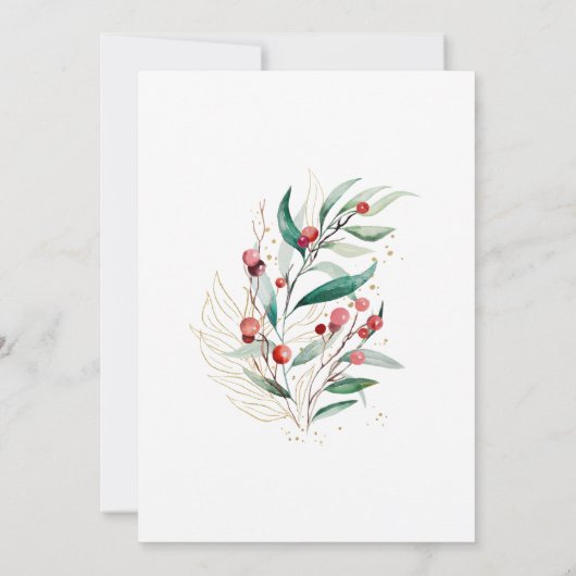 Modern Elegant Jingle & Mingle Kerstfeest Kaart (Achterkant)