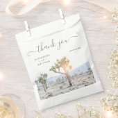 Modern Elegant Joshua Tree Boho Wedding Bedankzakje (Geknipt)