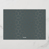 Modern Elegant JOY Corporate Kerstmis Folie Feestdagenkaart (Achterkant)