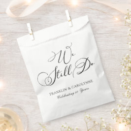 Modern Elegant Jubileum Vow Renewal Bedankzakje