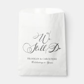 Modern Elegant Jubileum Vow Renewal Bedankzakje (Voorkant)