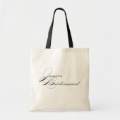Modern Elegant Junior Bridesmaid Canvas tas (Voorkant)