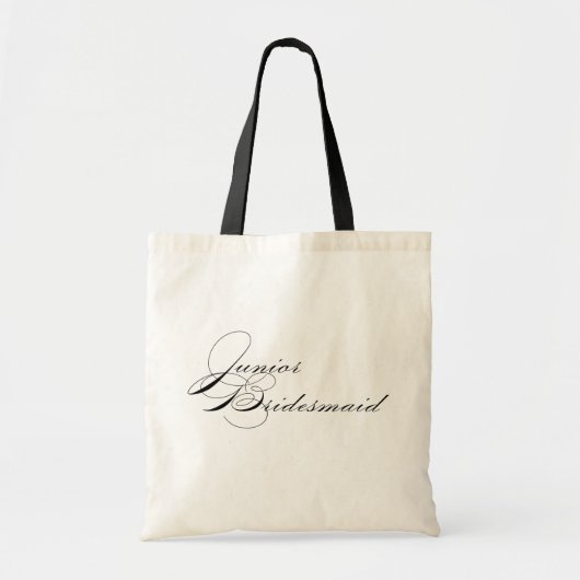 Modern Elegant Junior Bridesmaid Canvas tas (Voorkant)