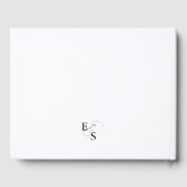 Modern Elegant Kalligrafie Bruiloft Gastenboek (Achterkant)