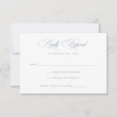 Modern Elegant Kalligrafie Script Bruiloft RSVP Kaart (Voorkant)