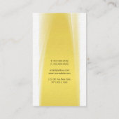 Modern Elegant Kalligrafie Script Trendy Gold Luxe Visitekaartje (Achterkant)