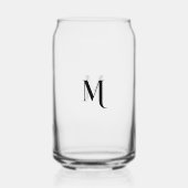 Modern elegant kalligrafiescript Chic Monogrammed Blikvorm Glas (Voorkant)