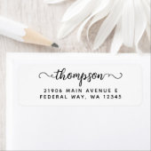 Modern elegant kalligrafiescript - label voor acht (Insitu)