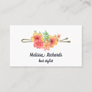 Modern Elegant Kapsalon Professioneel Logo Visitekaartje