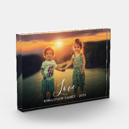 Modern elegant keepomwille Love script familie Fotoblokken