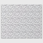 Modern Elegant Kerst Elementen Gift Cadeaupapier (Vlak)