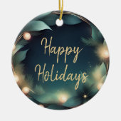 Modern Elegant Kerst Logo Ornament (Voorkant)
