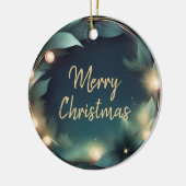 Modern Elegant Kerst Logo Ornament (Links)