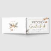 Modern Elegant Kerstbruiloft gastenboek (Volledig)