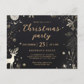 Modern Elegant Kerstfeest Feestelijke Vakantie Briefkaart (Voorkant)